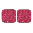 thumbnail image 7 of Bingfone Pink Glitter Print 2-Piece Sun Shade Front Windshield - Foldable Car Front Window Sunshades For Most Sedans Suv Truck - Medium, 7 of 7