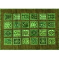 thumbnail image 1 of Ahgly Company Indoor Rectangle Abstract Green Modern Area Rugs, 7' x 9', 1 of 4