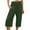 Green, variant on Staron Women's Wide Leg Pants High Waist Straight Leg Casual Loose Elastic Waist Capri Pants with Sashes Beach Vacation Comfy Relaxed Fashion, Pink 3XL