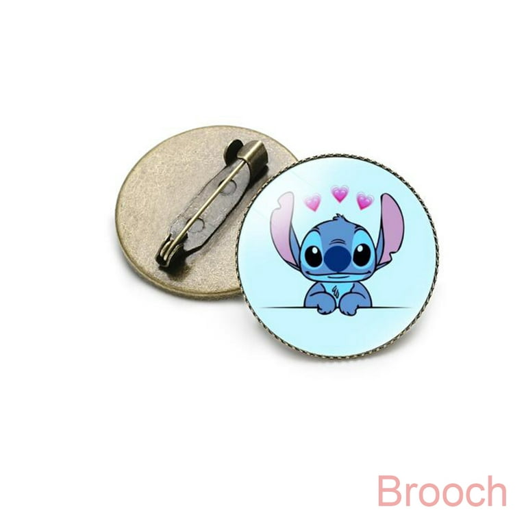 Stitch cartoon pattern time gem broocular chest chapter, girl's