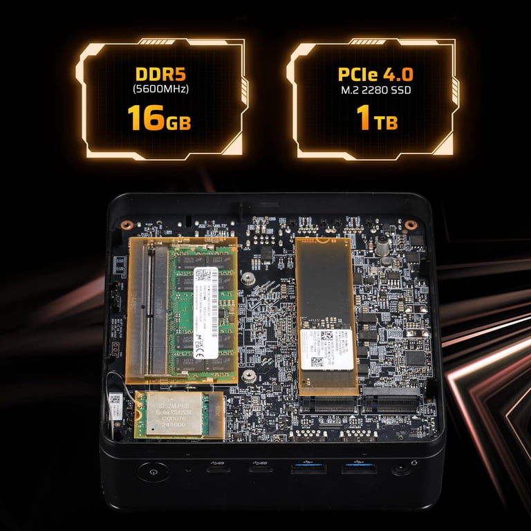 LTC Mini PC AI Ryzen 7 8845HS Radeon 780M 16GB DDR5 1TB PCIe 4.0
