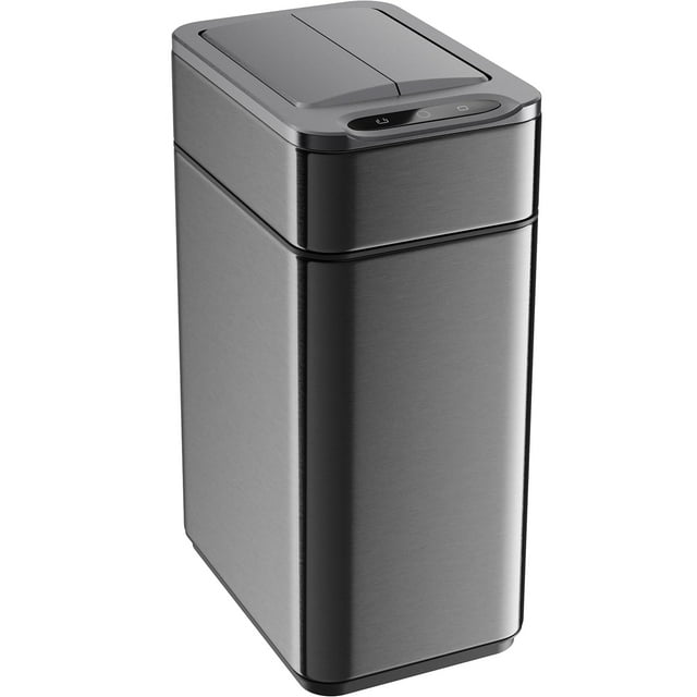 Bote de basura HomeLabs con sensor sin contacto y tapa retráctil de 9 litros