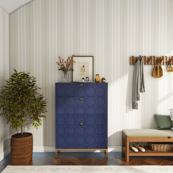 Clihome Shoes Cabinet Organizer 24 Pairs Shoes Storage Cabinet