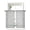 Gray, variant on Azure Blue Botanical Tier Curtains 24 Inch Length,Sheer Curtains for Bedroom Living Room Vintage Florals Geometric Minimalist Short Kitchen Curtains Drapes for Small Half Window 27.5"x24" 2 Panels