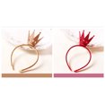 thumbnail image 3 of Forever Fairy Diadema con Corona Brillante para niñas, Diadema con Corona de Princesa para niñas, Diadema para Bodas Dorada y Rosa Roja, Dos Piezas, 3 of 5