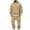 Khaki, variant on Havenre Men Cargo Tracksuit Set 2 Piece Sets - Lightweight Casual Quarter Zip up Drawstring Tactical Hoodies Pullover Sweatshirts & Cargo Joggers Athletic Sweatsuits with Pockets Navy M