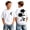 AB156 White, variant on Tisuna Boys Summer T Shirts Kids Short Sleeve Crew Neck Floral Tops Regular Fit Street Daily Wear Tees For Toddler And Tweens 2-13 Years