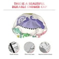 thumbnail image 5 of Kll Colorful Pattern With Cute Chameleons Pattern Shower Cap & Bath Cap For Women,Reversible Oversized Waterproof Shower Caps For All Hair Lengths,Elastic Reusable Bathing Hair Cap, 5 of 9