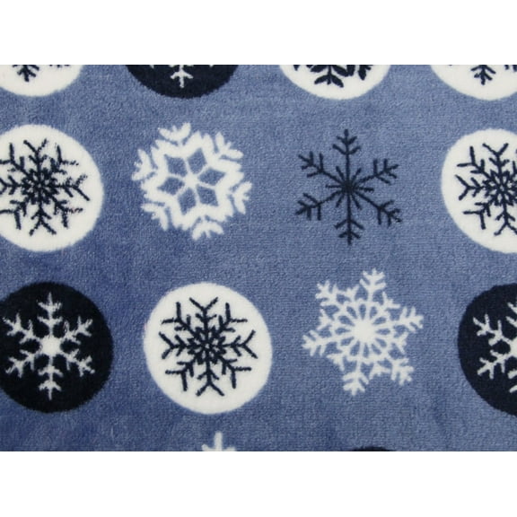 Minerva Plush Cuddle Fleece Fabric Blue - per yard