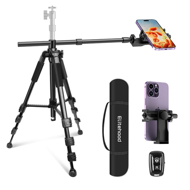 Trípode de techo Elitehood ultraestable para iPhone con brazo para teléfono