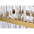 thumbnail image 6 of Maklaine 30" Rectangle Iron Crystal Chandelier Light in Gold, 6 of 8