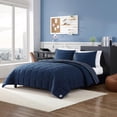thumbnail image 2 of Nautica- Queen Comforter Set, Cotton Reversible Bedding Set, All Season Home Décor (Longdale Stripe Navy, Queen), 2 of 3