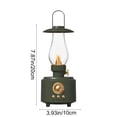 thumbnail image 3 of Kerosene Lamp Bluetooth Speaker with FM Radio, QQZ Vintage Wireless Audio Night Light, Portable Outdoor Rechargeable Lantern for Camping Bedroom, Green, 3 of 7