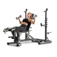 Gold's Gym XRS 20 Adjustable Olympic Workout Bench with Squat Rack, Leg