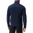 thumbnail image 2 of BASS OUTDOOR Mens Quarter Zip Patch Pullover Sweater, darkblue, 2XL, 2 of 2
