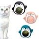 thumbnail image 1 of 3 bolas de hierba gatera con forma de pingüino, bolas de menta giratorias, 1 of 6