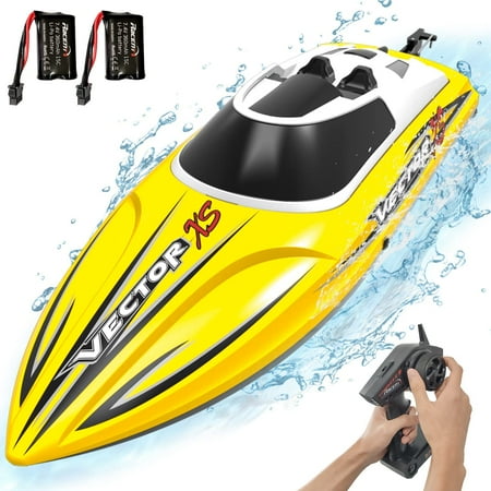 UPC: 0768472238900 | VOLANTEXRC Vector XS 20 MPH Remote Control Outdoor Racing Boat Yellow