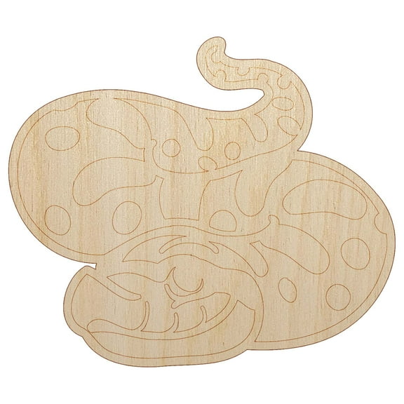 Cute Hognose Snake Wood Shape Unfinished Piece Cutout Craft DIY Projects - 4.70 Inch Size - 1/8 Inch Thick