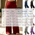 thumbnail image 2 of Pantalones Para Mujer Dqueduo Women's Casual Solid Color Pleated Elastic Waist Pocketed Linen-Look Straight Leg Pants, 8 Colors Gray M, 2 of 3