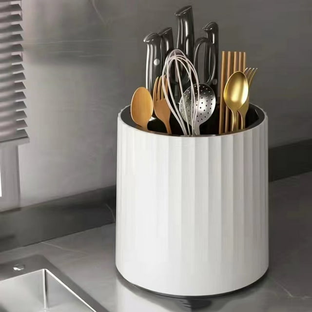 PRETXORVE Household Rotating Kitchen Knife Kitchen integrated Storage Multifunctional Knife Storage Rack