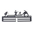 thumbnail image 1 of Estante de pared con marco de metal, decoración de pared para dormitorio, colgador de medallas de hierro, estante de medallas de metal, estante de medallas de la serie deportiva, a, 1 of 5