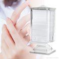 thumbnail image 3 of Transparent Simplicity Cotton Pad Box Plastic Dressing Table Cotton Pad Dispenser for Bedroom, 3 of 8