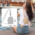 thumbnail image 3 of Bolsa de paja INICAT verano pequeña bandolera playera para mujer, 3 of 8
