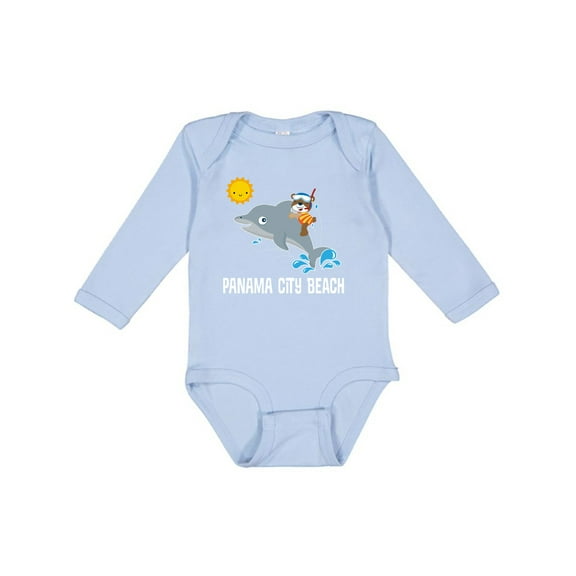 Inktastic Panama City Beach Florida Vacation Boys or Girls Long Sleeve Baby Bodysuit