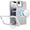 Clear, variant on For iPhone 17E / 16E / SE4 Fearless Tough HQ Metallic Hybrid with Camera Ring Stand [Magnetic Circle] Case - Gray