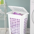 thumbnail image 4 of Sterilite Rectangular Laundry Hamper- White, 4 of 9