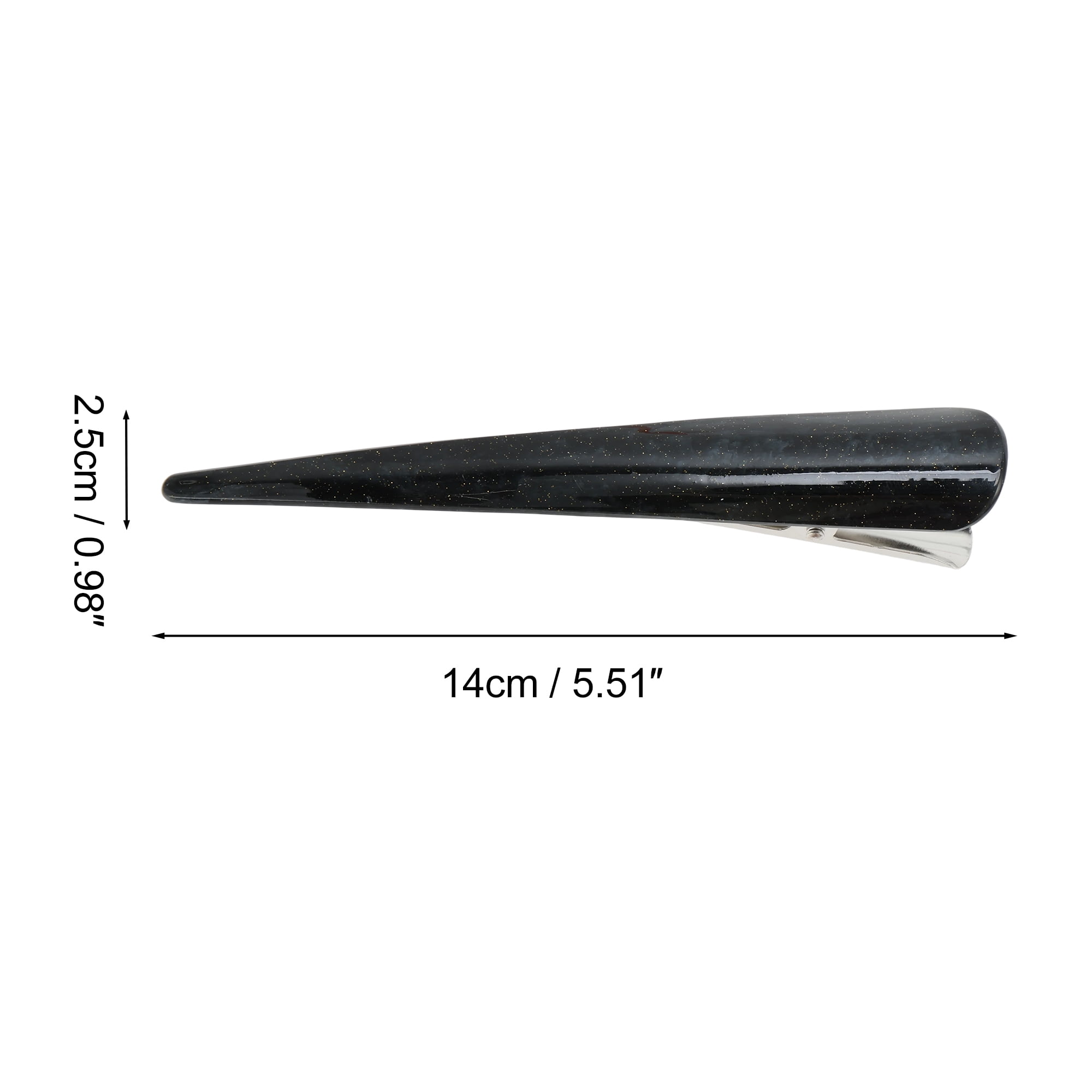 Unique Bargains Stylish Hairdos Everyday Use Fashion Acetic Acid Hair Clip Black