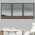 thumbnail image 2 of IDEA4WALL Framed Canvas Print Wall Art Set Pastel Watercolor Minimal Stormy Landscape Nature Abstract Modern Art Contemporary Decorative for Living Room, Bedroom, Office - 16"x24"x3 Black, 2 of 5