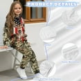 thumbnail image 6 of Uorisanigo 2Pcs Set Long Sleeve Pullover Hoodie and Jogger Sweatpants Casual Boys Girls Kids Youth Camo American Flag Deer Hunter Activewear Set Fall Winter Outfits Clothes, 6 of 7