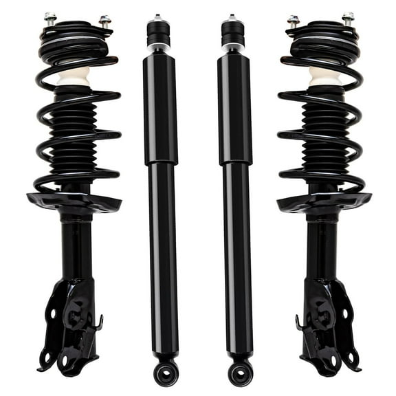 Detroit Axle - Front Struts w/Coil Springs Rear Shock Absorbers Replacement for 2006-2011 Honda Civic DX EX LX Coupe - 4pc Set