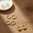 thumbnail image 2 of 4 Pairs Small Gold Hoops Earrings for Women – 14K Plated Hypoallergenic Lightweight Huggie Hoop Earrings Jewelry Gift Set, 2 of 5