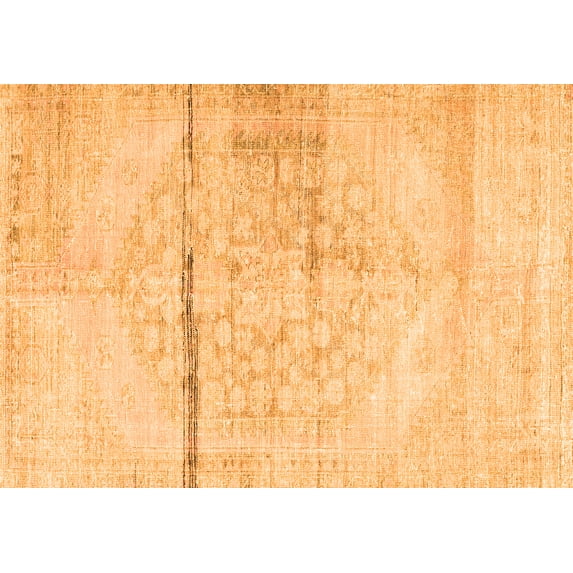 Ahgly Company Indoor Rectangle Persian Orange Traditional Area Rugs, 8' x 12'
