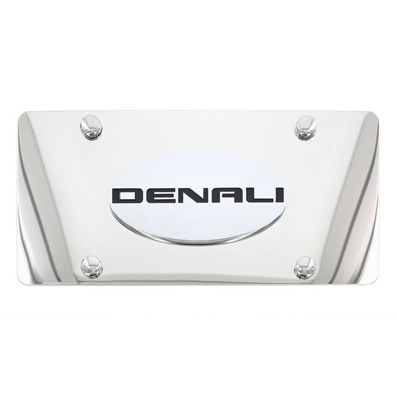 GMC Denali Wordmark Chrome Decorative Vanity License Plate Cover