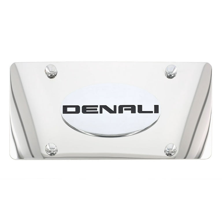 GMC Denali Wordmark Chrome Decorative Vanity License Plate Cover