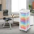 thumbnail image 2 of 10 Drawer Rolling Cart Cover, Not a Cart, Frosted Translucent PVC Cover, Keeping Shelf Away from Water Dust Pet Hair Paws Claws, Fit 13" W x 15" D x 34" H,Only Cover$$Office, 2 of 7