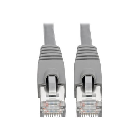 Tripp Lite Cat6a Snagless STP Network Patch Cable 10G Certified PoE Gray 3ft