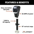 Lippert 285318 Black 3500 lb. Capacity Electric 18" Stroke RV Tongue
