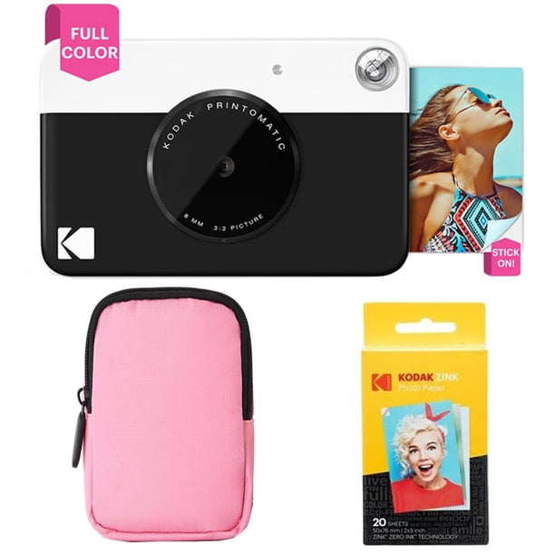 Cámara de impresión instantánea KODAK Printomatic Starter Bundle negra