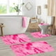 thumbnail image 4 of Juego de alfombras de baño 4 Pack de alfombras de baño de terciopelo de colores mixtos | Alfombrillas de baño gruesas y suaves antideslizantes que absorben el agua | Comodidad lavable a máquina |, 4 of 7