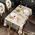 thumbnail image 2 of Golden Retriever with Bones and Paws Rectangle Tablecloth 60"x120",Waterproof Polyester Rectangle Table Cloth, Wipeable Spillproof Polyester Tablecloth for Dining, Camping, Indoor and Outdoor, 2 of 6