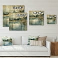 thumbnail image 4 of Designart "Illustration of a Summer Lake Landscape V" Landscapes Print on Natural Pine Wood, 4 of 5