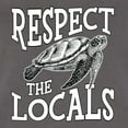 thumbnail image 6 of Wild Bobby Respect The Locals Save Our Oceans Turtle Animal Lover Women Slim Fit Junior Tee, Dark Grey, Small, 6 of 6
