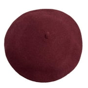 Parkhurst of Canada Classic Wool Basque Beret-Unisex (Mulberry Wine), One Size