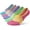 Multicolor, variant on No Show Socks Women Low Cut Cushioned Athletic Ankle Running Compression Socks 5 Pairs