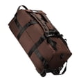 thumbnail image 3 of Bolso de lona con ruedas Bolsa de prenda enrollable grande Mochila por la noche portátil para la playa Bolsa de almacenamiento de campamento Marrón, 3 of 8