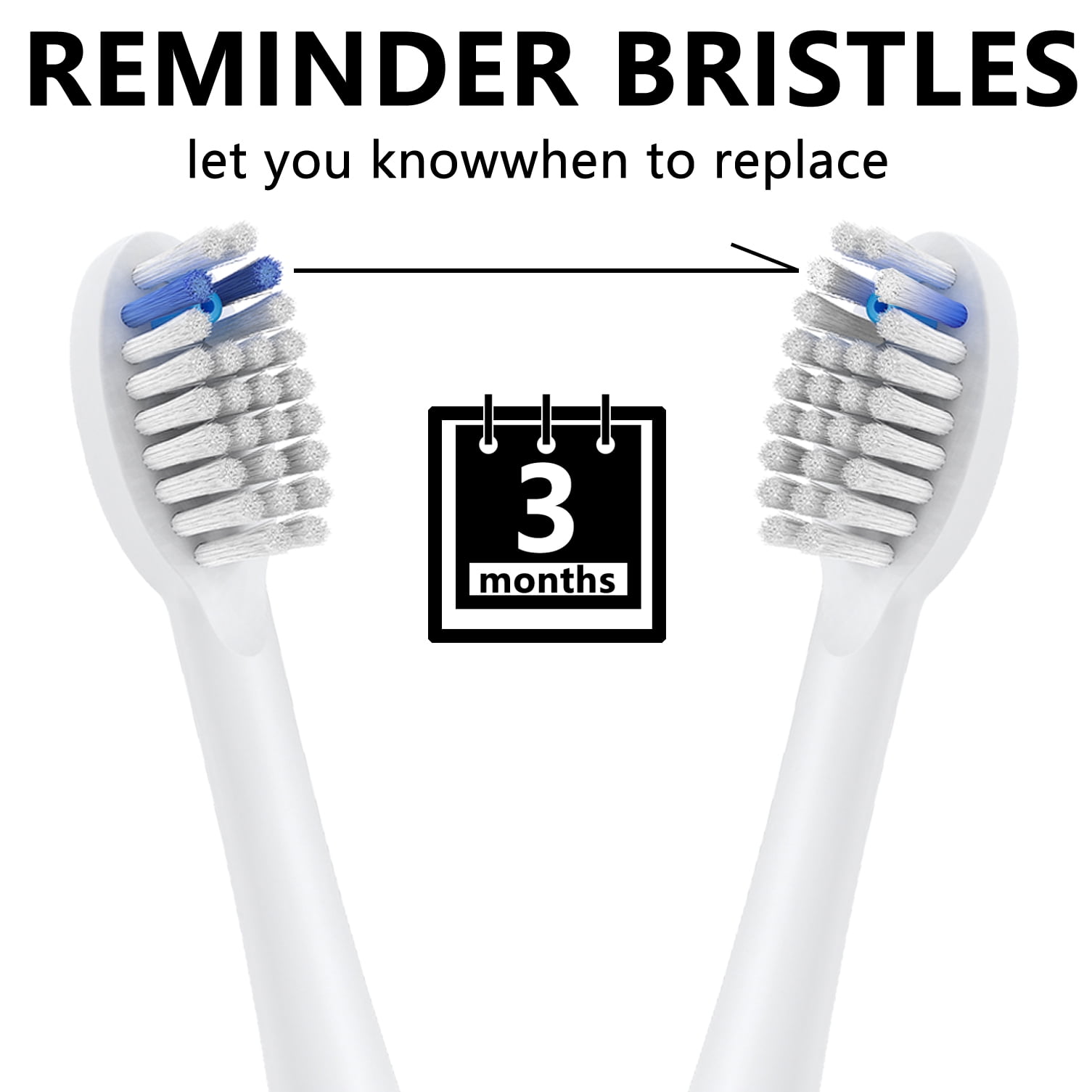 Replacement Toothbrush Heads for Waterpik Sonic-Fusion Electric Toothbrush, Fits SF 01/02/03/04, 4 Pack